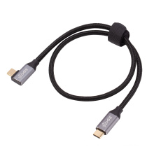 Cabo USB tipo C 3.1 Gen2 ângulo de 10 Gbps